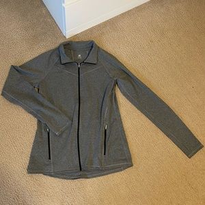 Champion C9 gray zip-up shirt